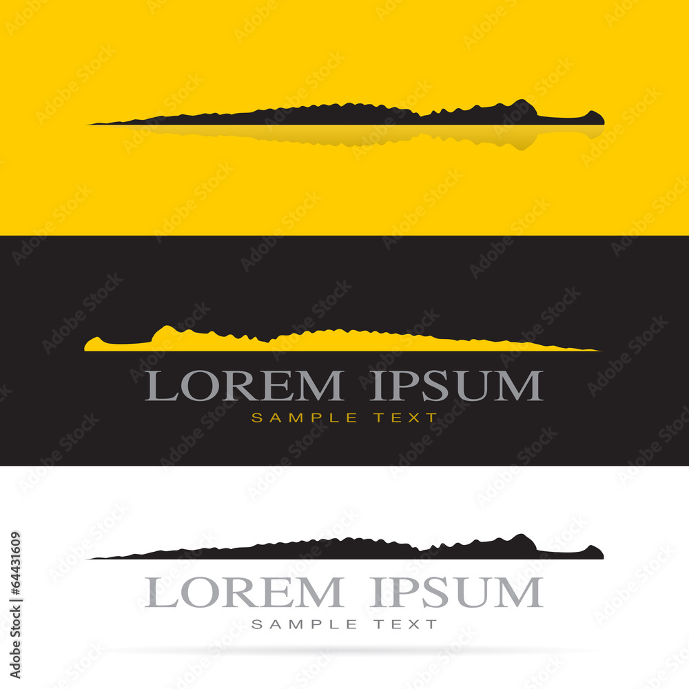 Naklejka premium Vector of crocodile design. Animal. Reptile.