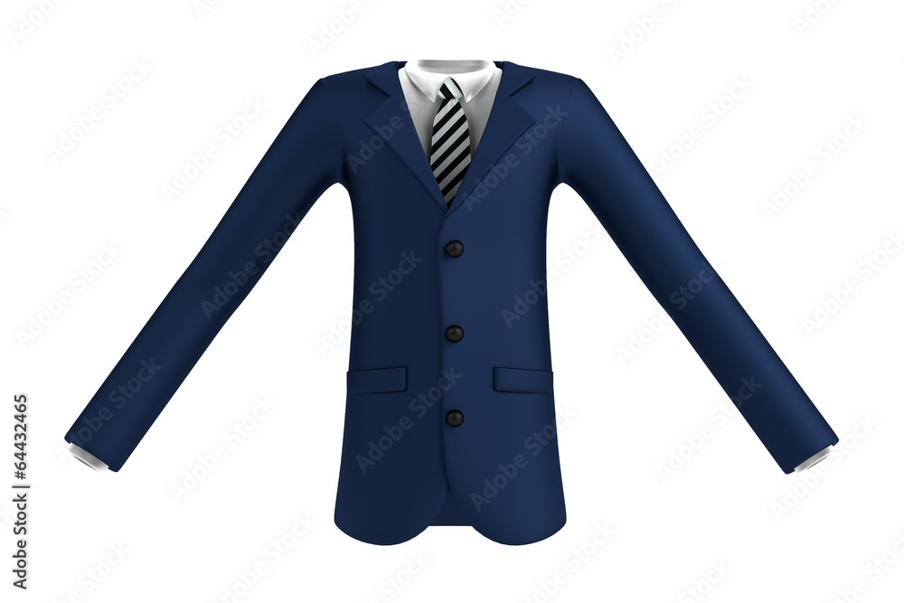 realistic 3d render of suit