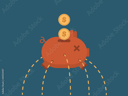 Leaking Piggy Bank