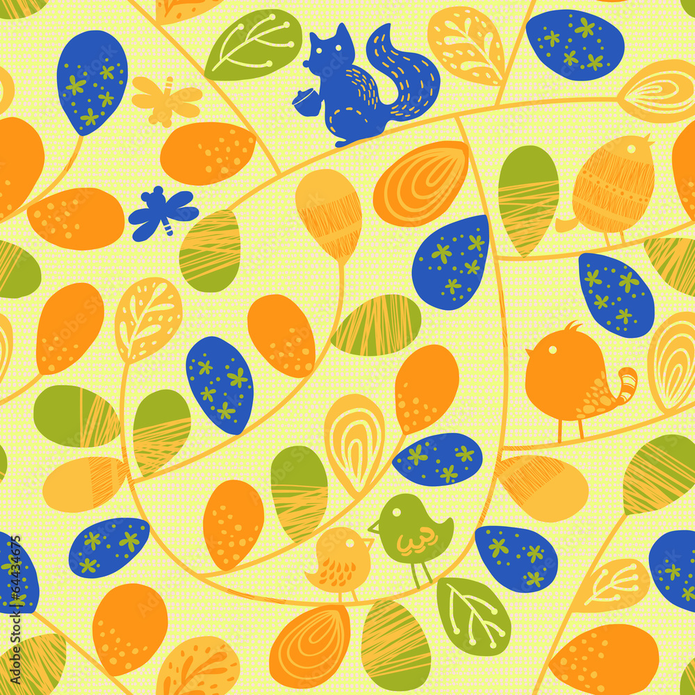 Vivid repeating floral Vivid repeating floral