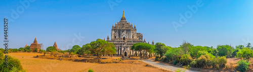 Panoramic view of Buddhist Temples in Bagan