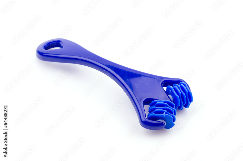 Roller face isolated white background Roller face isolated white background