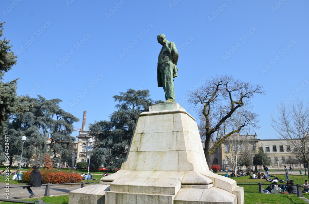 statue, monument, Milan 
