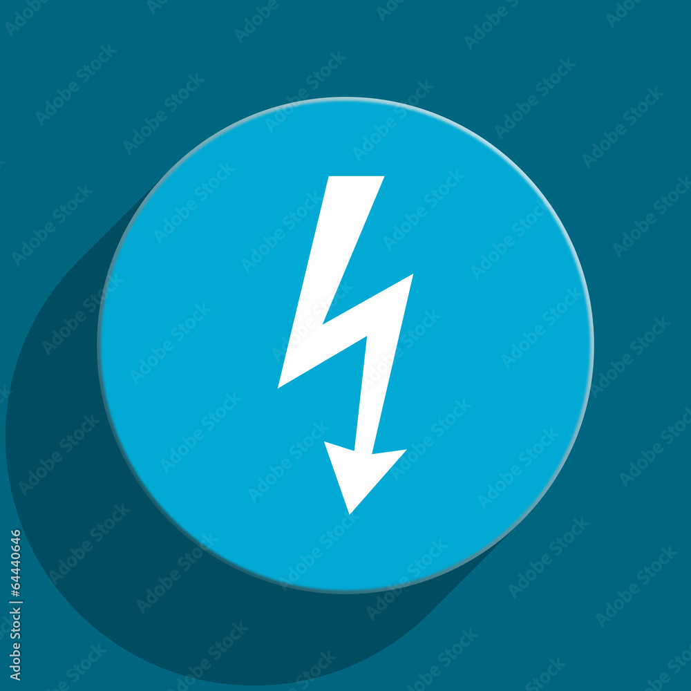 bolt blue flat web icon bolt blue flat web icon