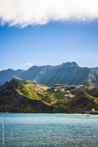 landscape with the ocean on Maderia island, from Faial village © anilah