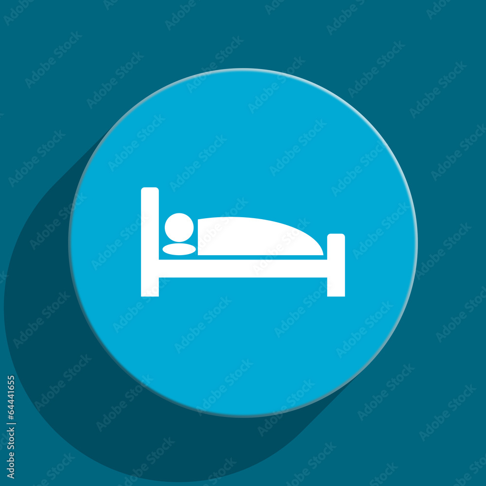 hotel blue flat web icon hotel blue flat web icon