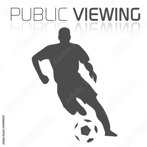 Soccer Player Public Viewing