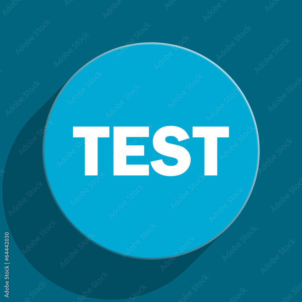 test blue flat web icon test blue flat web icon