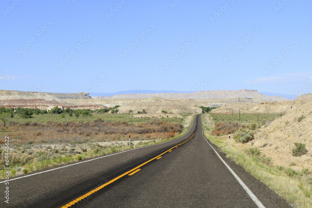 route vers Bryce Canyon, Utah