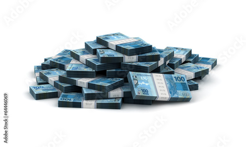 Stack of Brazilian Real