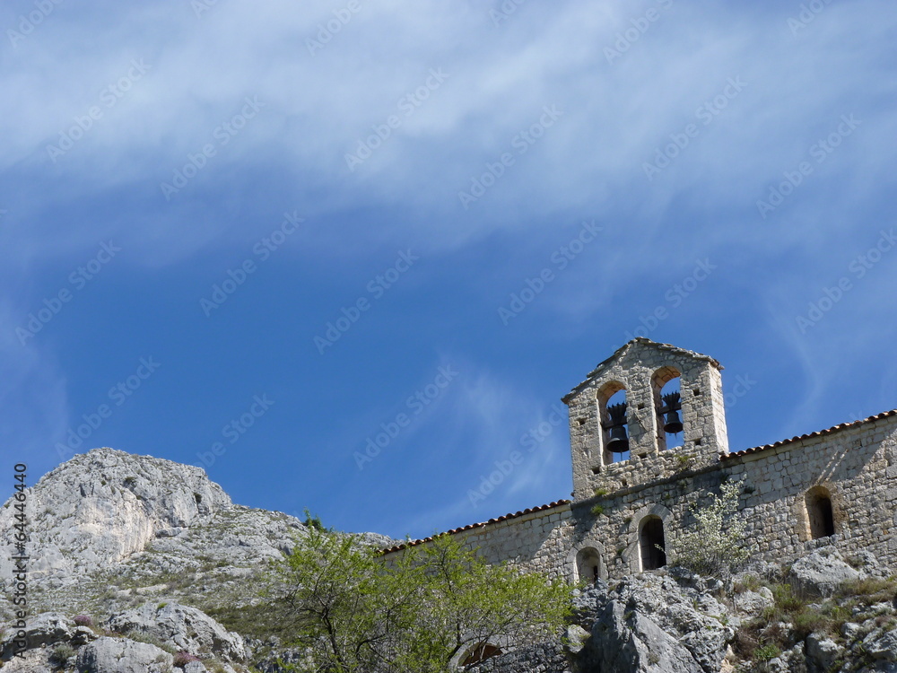 Gréolières clocher de la chapelle St Etienne cote d'azur france
