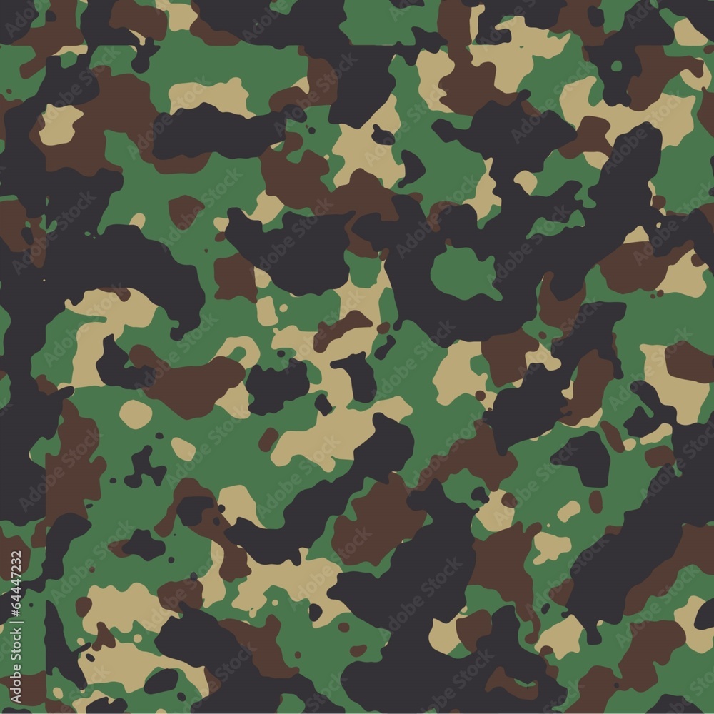 Fototapeta premium classic woodland seamless vector camo