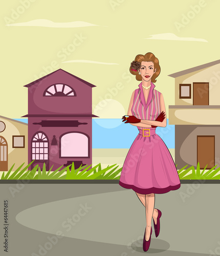 Retro lady