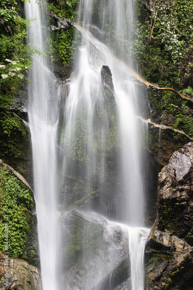 Tropical water fall stream ,Thailand