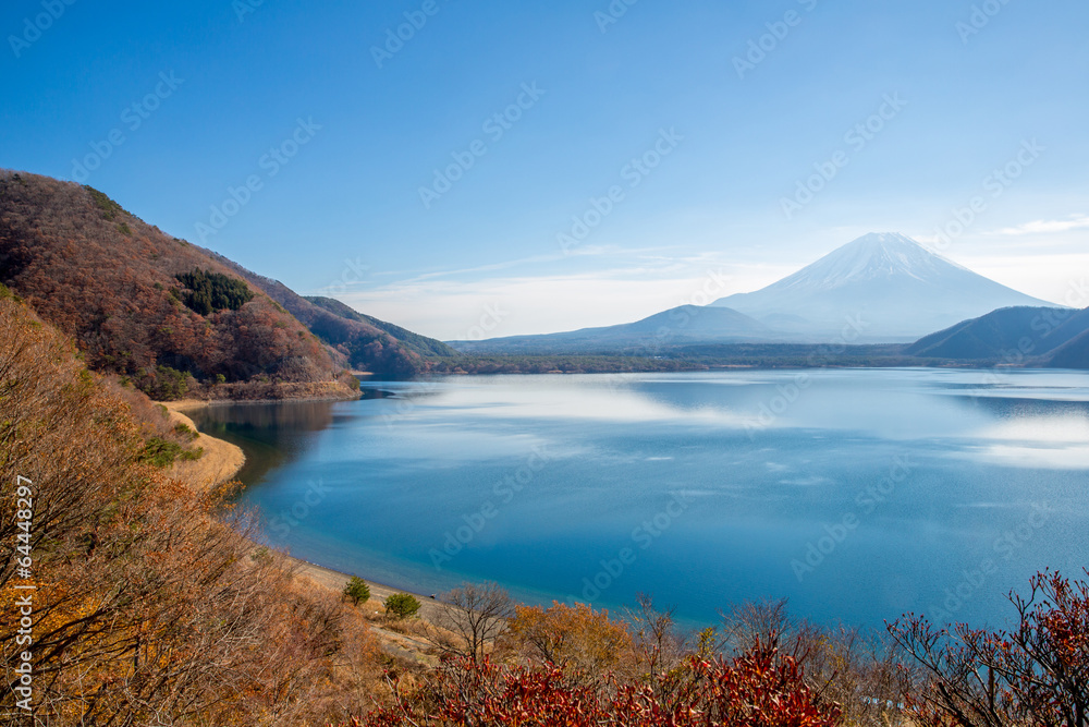 fujisan with Motosu lake