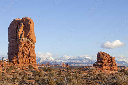 A View of Arches National Park in Moab, Utah