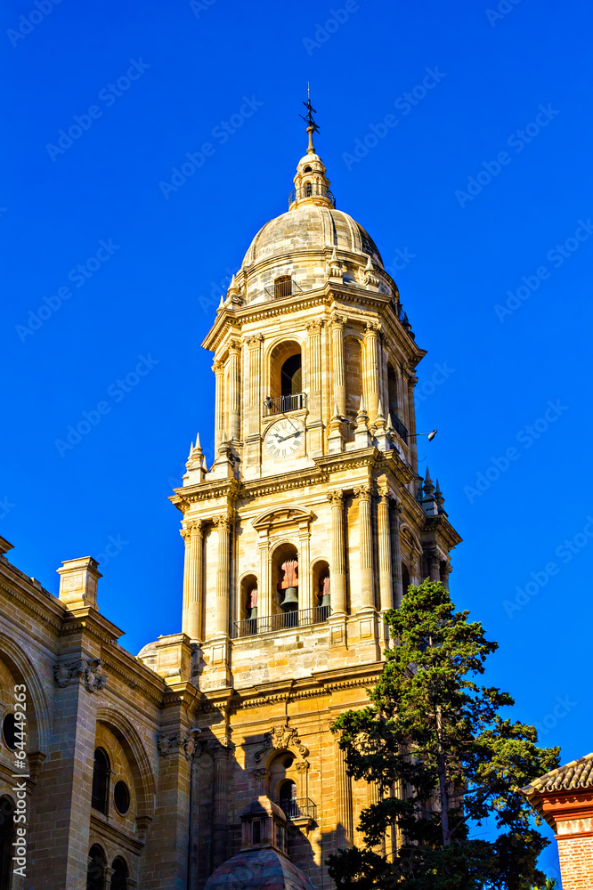 Belltower of the Cathedral in Malaga