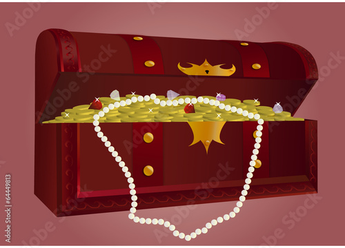 casket and gold