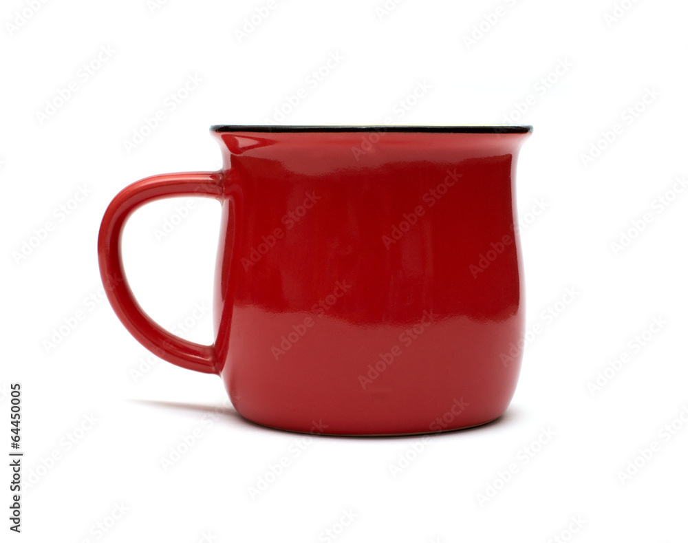 Red cup isolated on white background Red cup isolated on white background