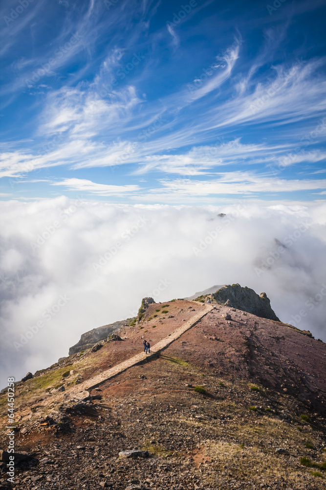 Beautiful Pico do Arieiro in Madeira Island, Portugal