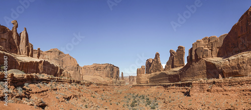 Obraz na płótnie A View of Park Avenue at Arches National Park, Utah w salonie
