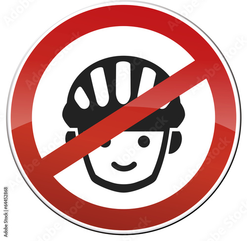 Schild Verbot Fahrradhelm Spielplatz