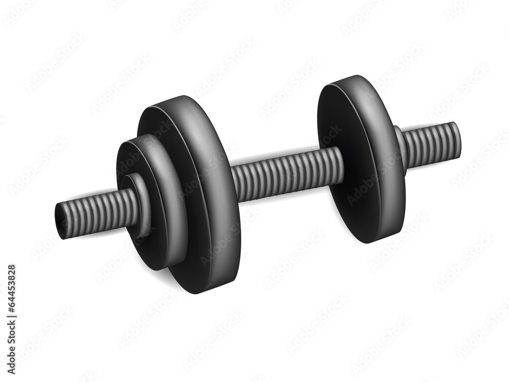 Dumbbell Isolated on white Dumbbell Isolated on white