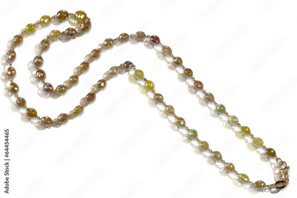 Raw Brown and Yellow gemstone beaded necklace Raw Brown and Yellow gemstone beaded necklace