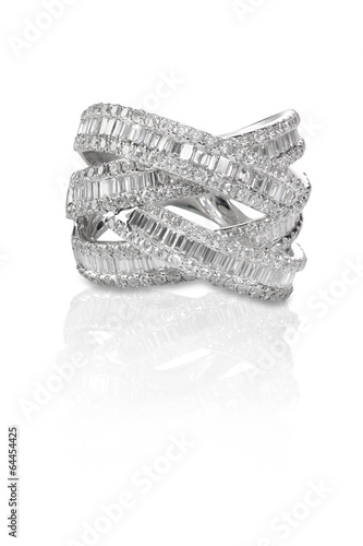 Diamond encrusted engagment wedding anniversary ring