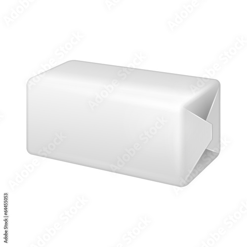 White Wrap Package Bundle Box. Packaging For Parcel Post