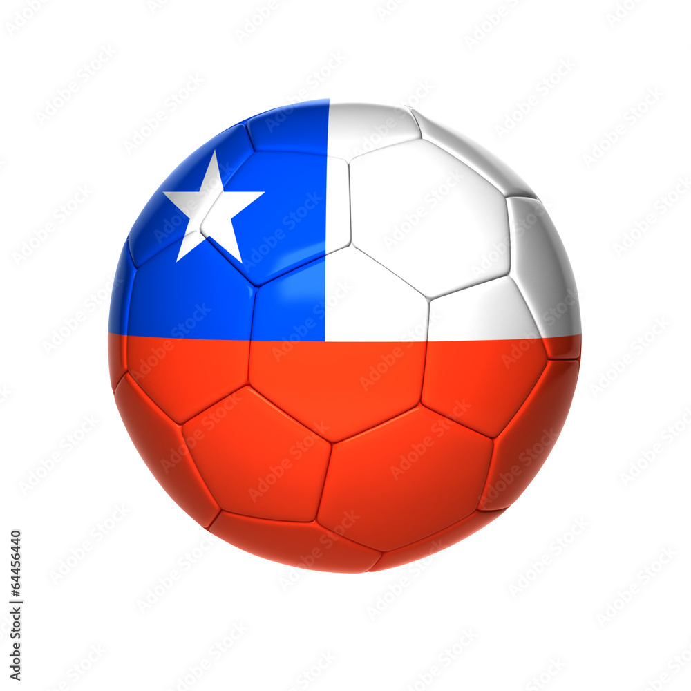 football ball with chile flag football ball with chile flag