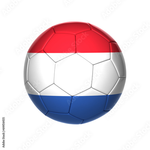 football ball with netherlands flag