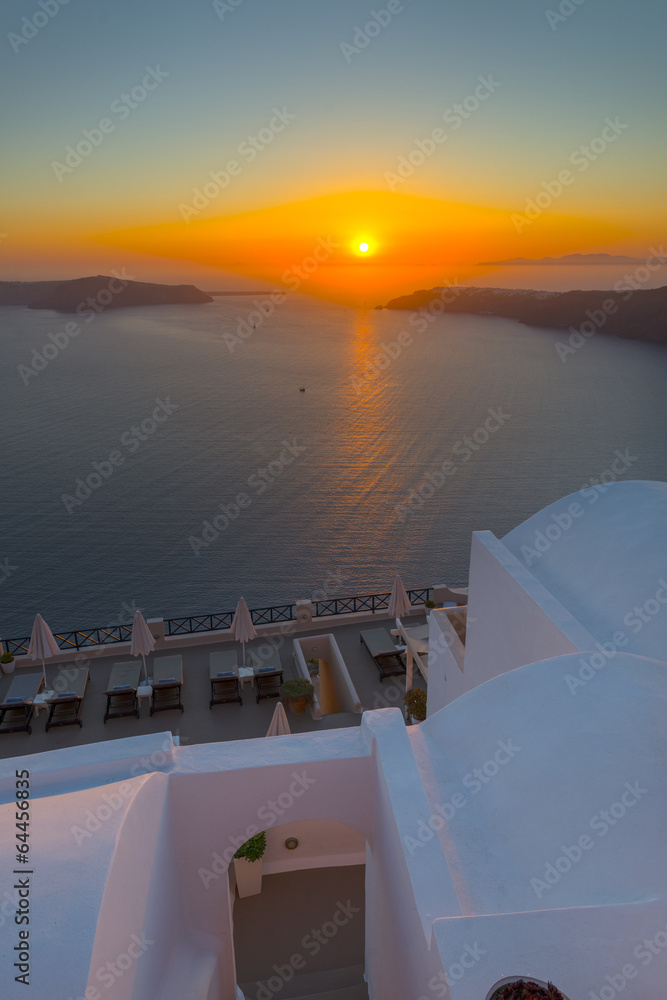 Fototapeta Greece Santorini Sunset