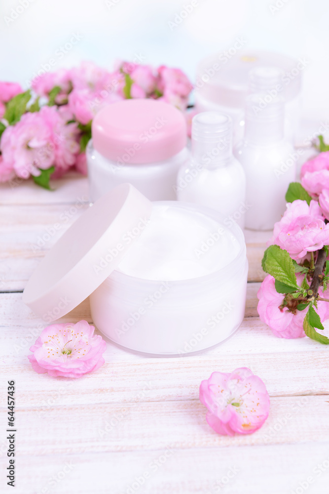 Beautiful spa setting on table close-up Beautiful spa setting on table close-up