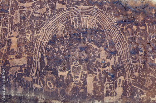 Obraz na płótnie Rochester Rock Art Panel, Utah w salonie