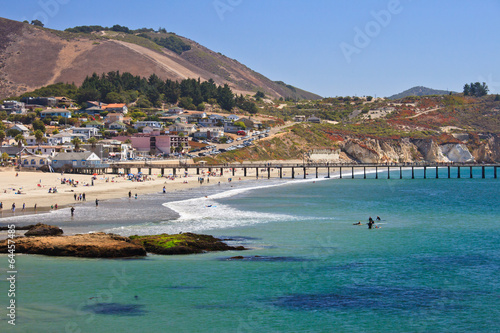 Avila beach--whale watching destination in California photo