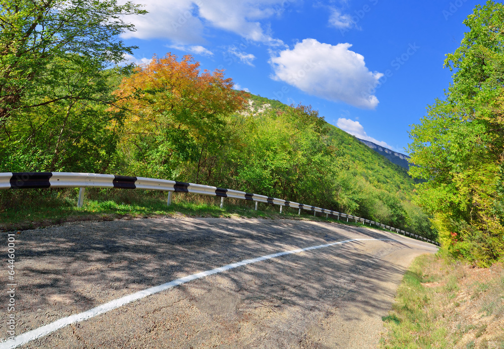 Fototapeta premium Old mountain road