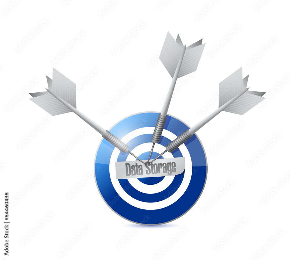 data storage target illustration design data storage target illustration design