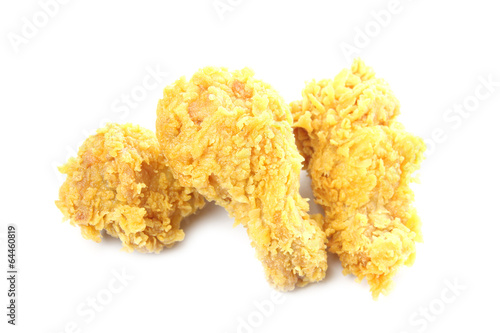 fried chicken of isolated.
