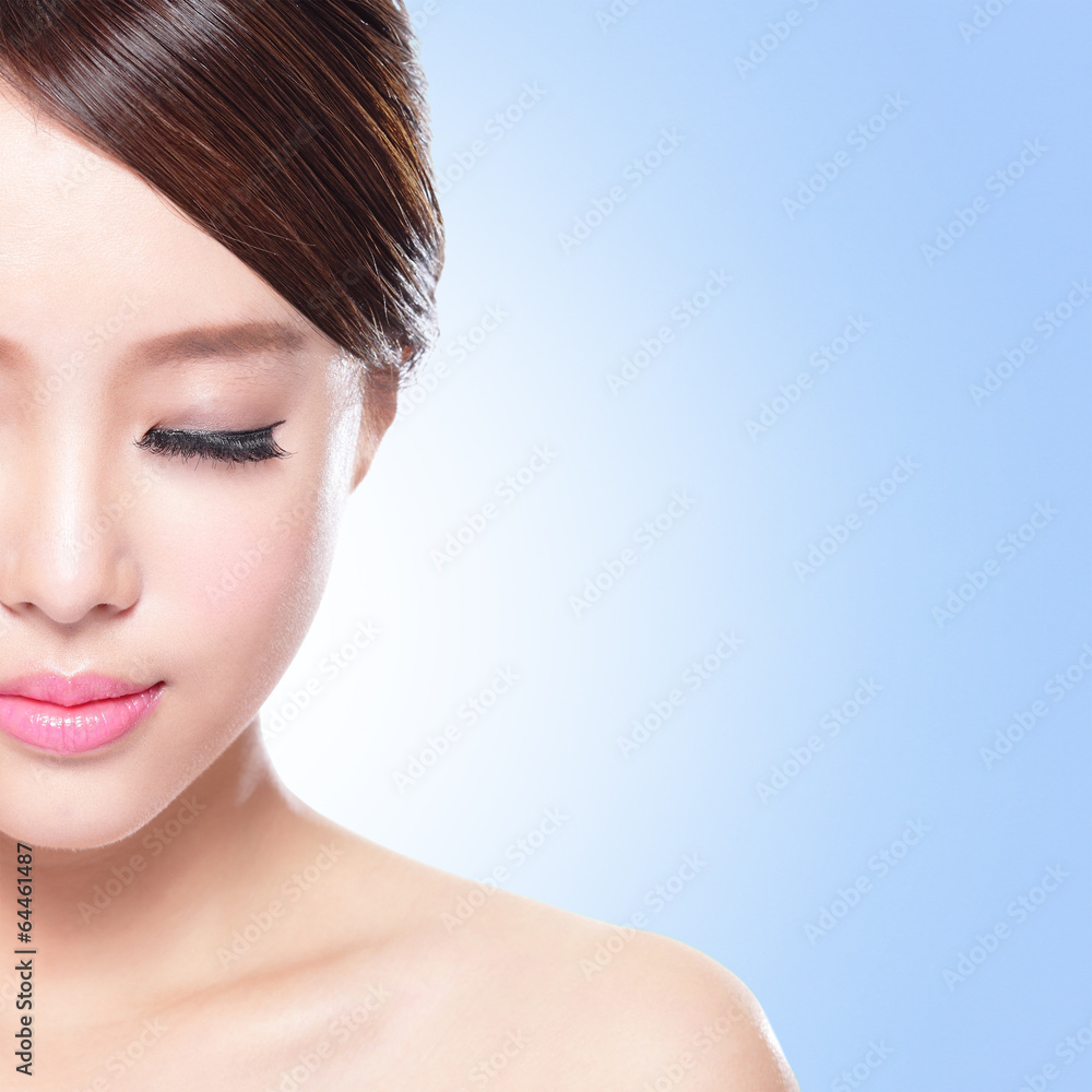 woman face relax closed eyes woman face relax closed eyes
