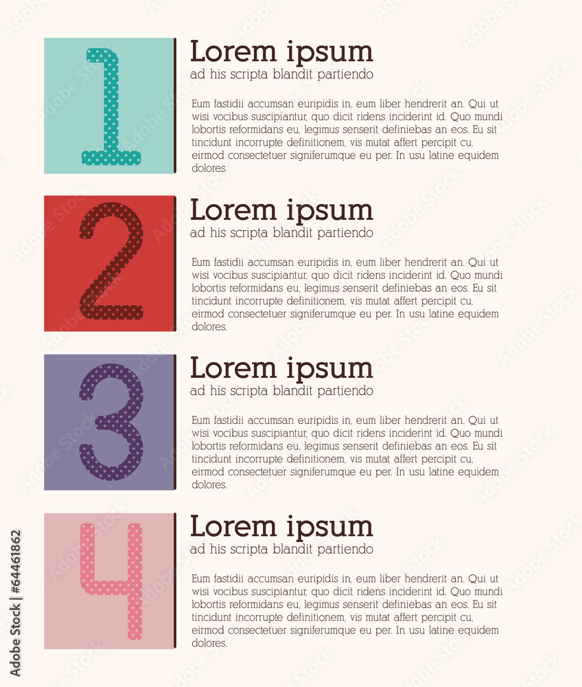 Numbers design Numbers design