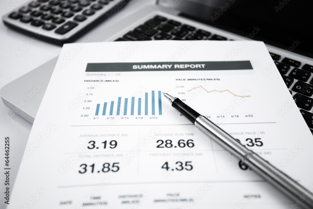 Businessman analyzing investment charts with laptop Businessman analyzing investment charts with laptop