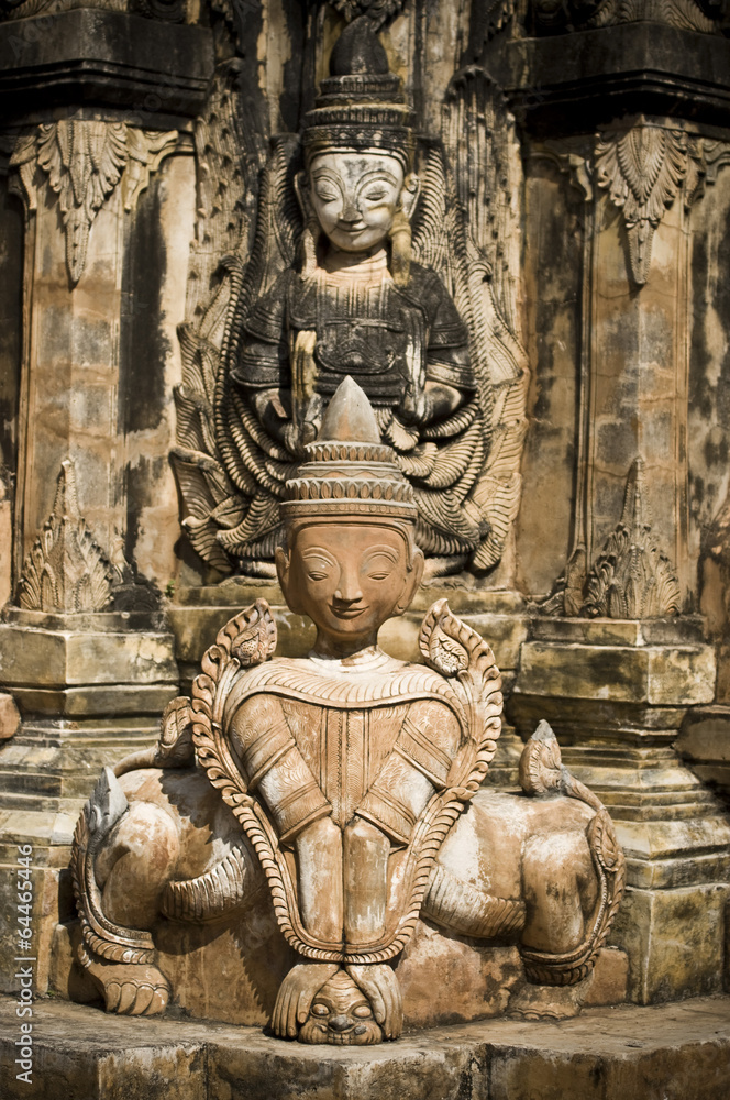 détail de temple, Myanmar