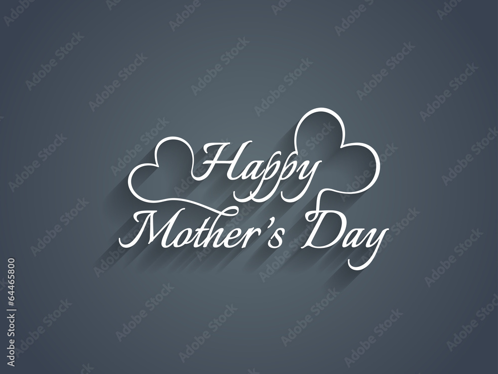 Beautiful mother's day text design. Beautiful mother's day text design.