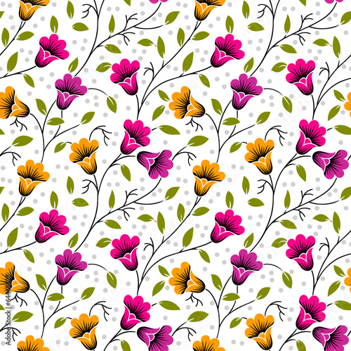 Fotografie Seamless flower buds background