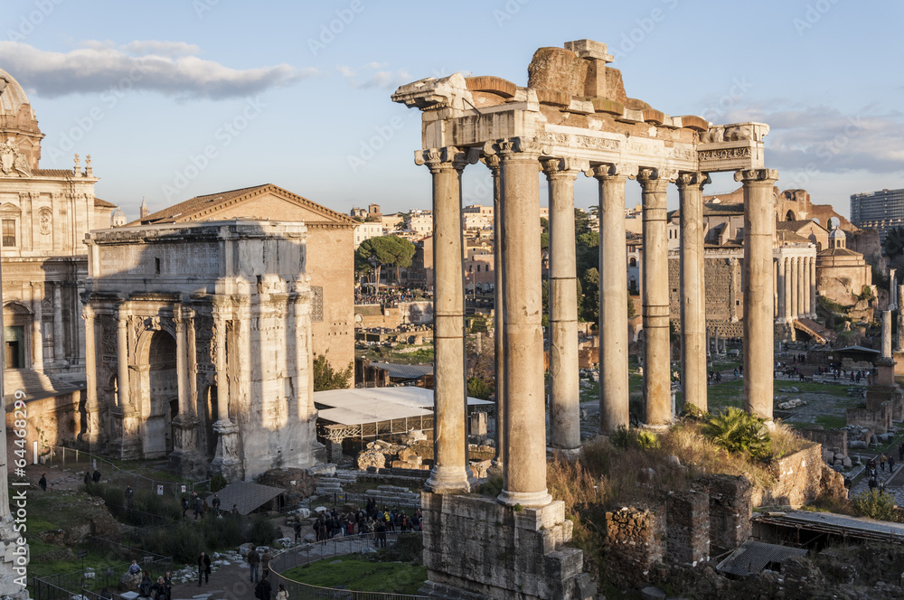 Views of Roman Forum, Rome, Italy