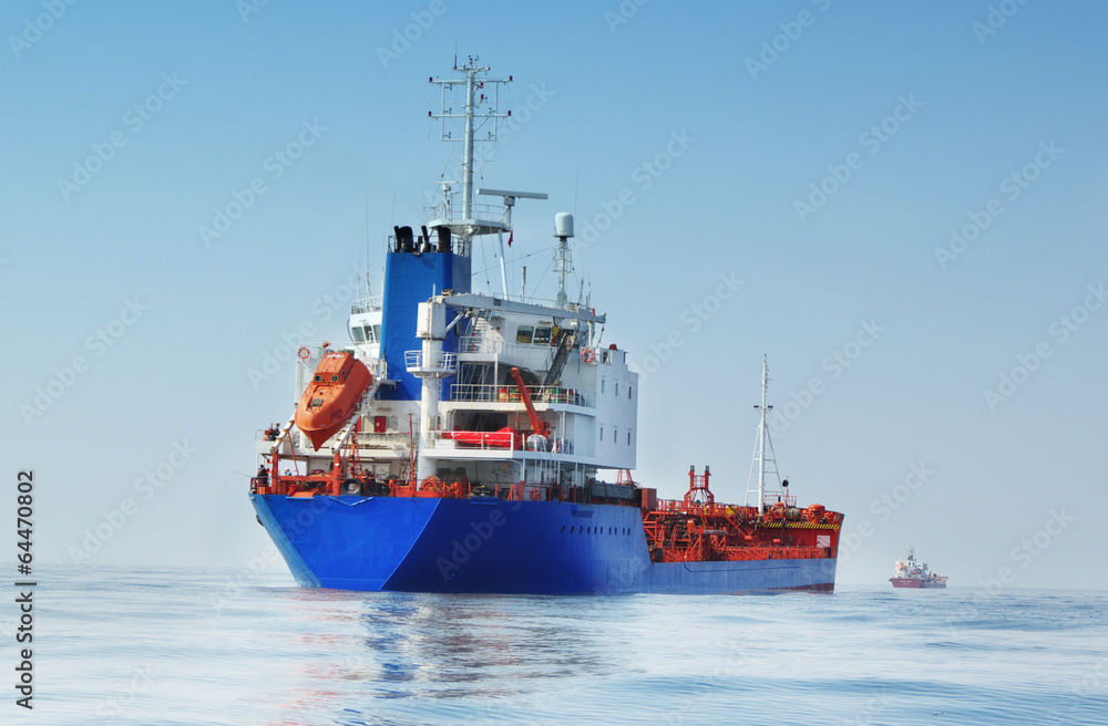 Tanker in the ocean