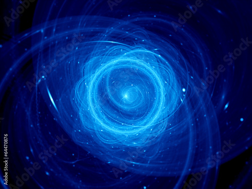 Blue plasma object in space #64470876