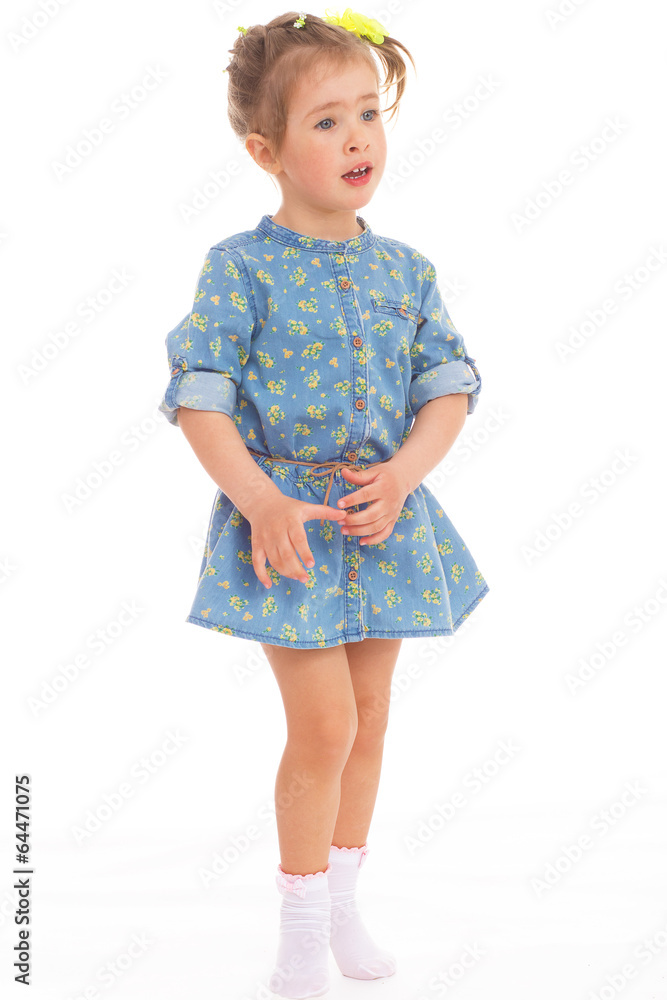 charming little girl playing and having fun. charming little girl playing and having fun.
