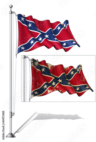 Flag Pole Confederate Rebel